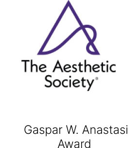 Awards and Achievements: The American Society for Aesthetic Plastic Surgery – Gaspar W. Anastasi Award
